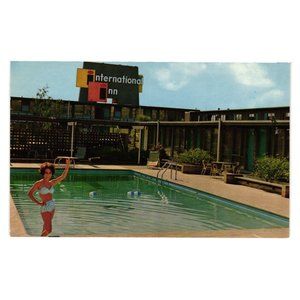 Vintage Postcard San Francisco International Inn Airport Boulevard California Ad